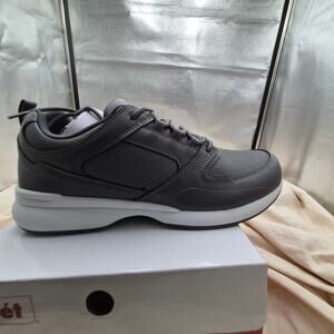 New Propet Men's Life Walker Sport Sneakers, Dark Grey size 9.5 X-Wide